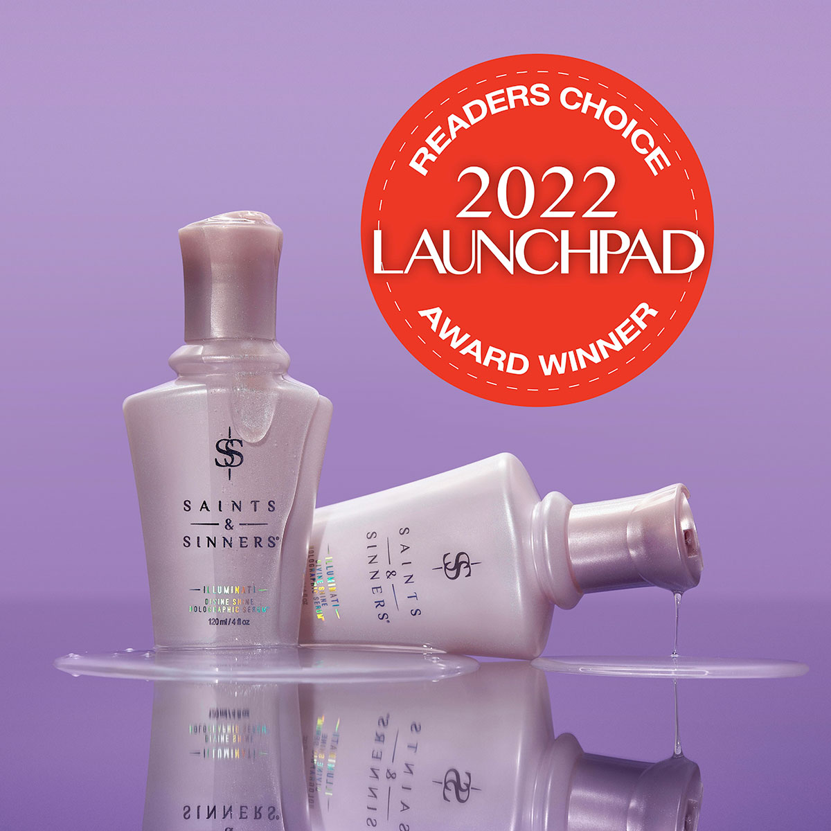 2022 Beauty Launchpad Readers Choice  Best Hair Oil  Illuminati Divine Shine  Holographic Serum